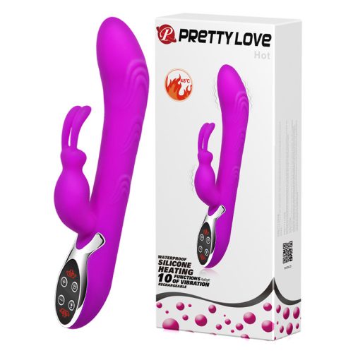 PRETTY LOVE Hot csiklókaros vibrátor melegítő funkcióval