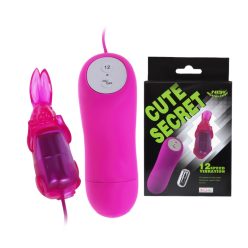   BAILE Cute Secret nyuszis csiklóizgató minivibrátor – kompakt, erős stimuláció, hordozható – pink