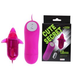   Baile Cute Secret – Mini csiklóizgató vibrátor delfines fejjel (12 rezgésmód)