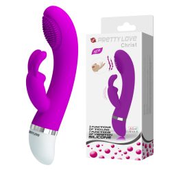   Pretty Love Christ csiklókaros G-pont vibrátor – dupla motoros szilikon vibrátor 