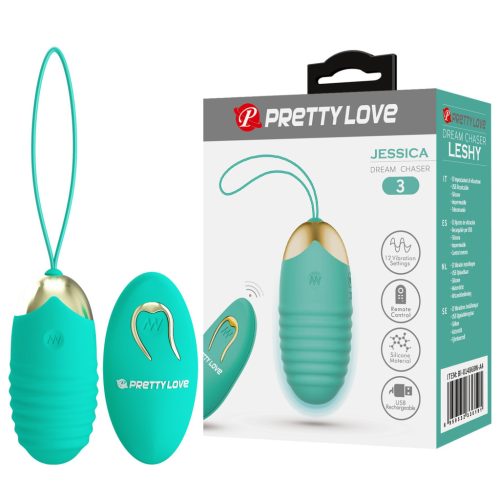 PRETTY LOVE Jessiva Dream Catcher 3 - távirányítható vibráló tojás