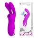PRETTY LOVE Ralap léghullámos csiklóizgató vibrátor – 7 szívó mód, szilikon