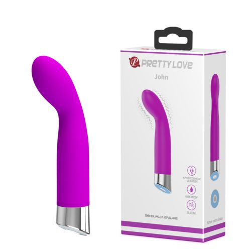 PRETTY LOVE John – G-pont vibrátor, 12 rezgési funkcióval (146 mm)