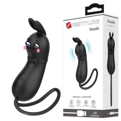   PRETTY LOVE Rosalie – nyuszis vibráló tojás, mini szilikon stimulátor