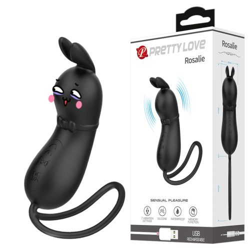 PRETTY LOVE Rosalie – nyuszis vibráló tojás, mini szilikon stimulátor