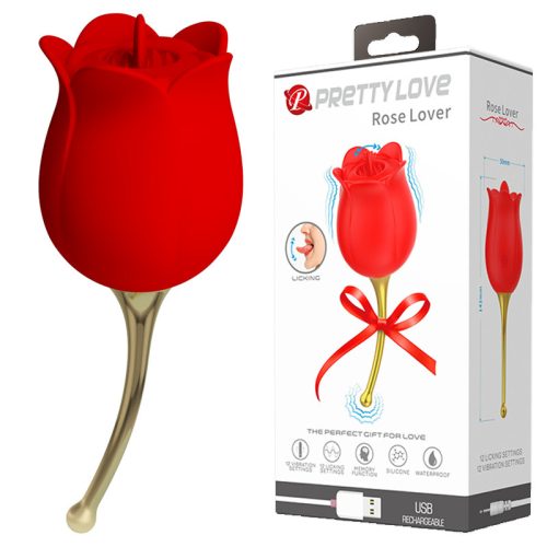 PRETTY LOVE Rose Lover – nyelves csiklóvibrátor rózsa formával