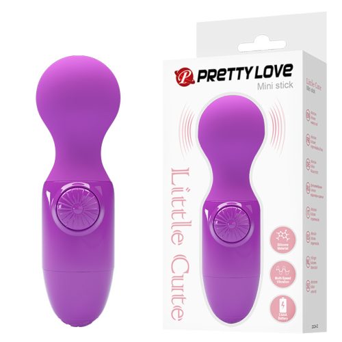 PRETTY LOVE Mini Stick mini wand vibrátor - lila