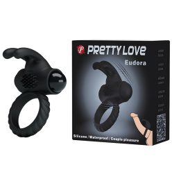   PRETTY LOVE Eudora péniszgyűrű vibráló csiklóizgatóval