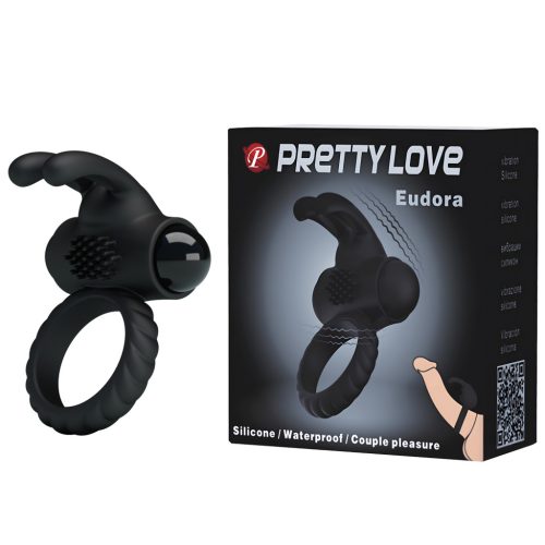 PRETTY LOVE Eudora péniszgyűrű vibráló csiklóizgatóval