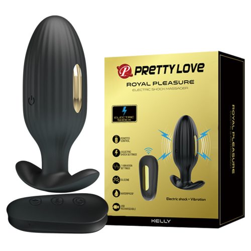 PRETTY LOVE Royal Pleasure Kelly távirányítós vibráló anál dugó (USB)