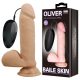 Baile Oliver – Élethű vibráló dildó tapadókoronggal (20,5 cm / 4,4 cm)