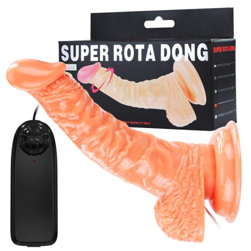 BAILE Super Rota Dong tapadókorongos élethű vibráló dildó
