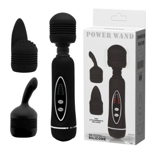 BAILE Power Wand vibrátor 2 kiegészítő fejjel