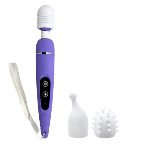 BAILE King Touch wand vibrátor 3 cserélhető fejjel