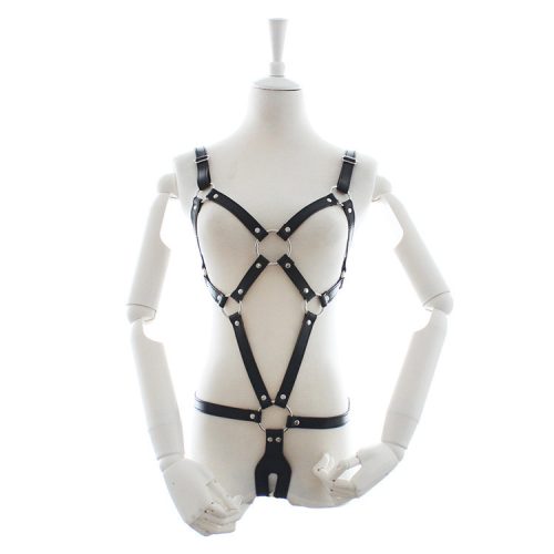 Bőrhatású testhám – állítható, fémgyűrűs kialakítással