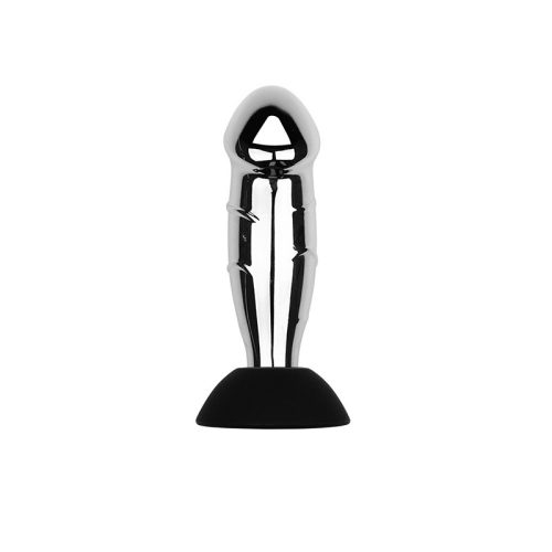 Távirányítós anál vibrátor-szilikon, 13,5cm/4cm átmérő, ezüst